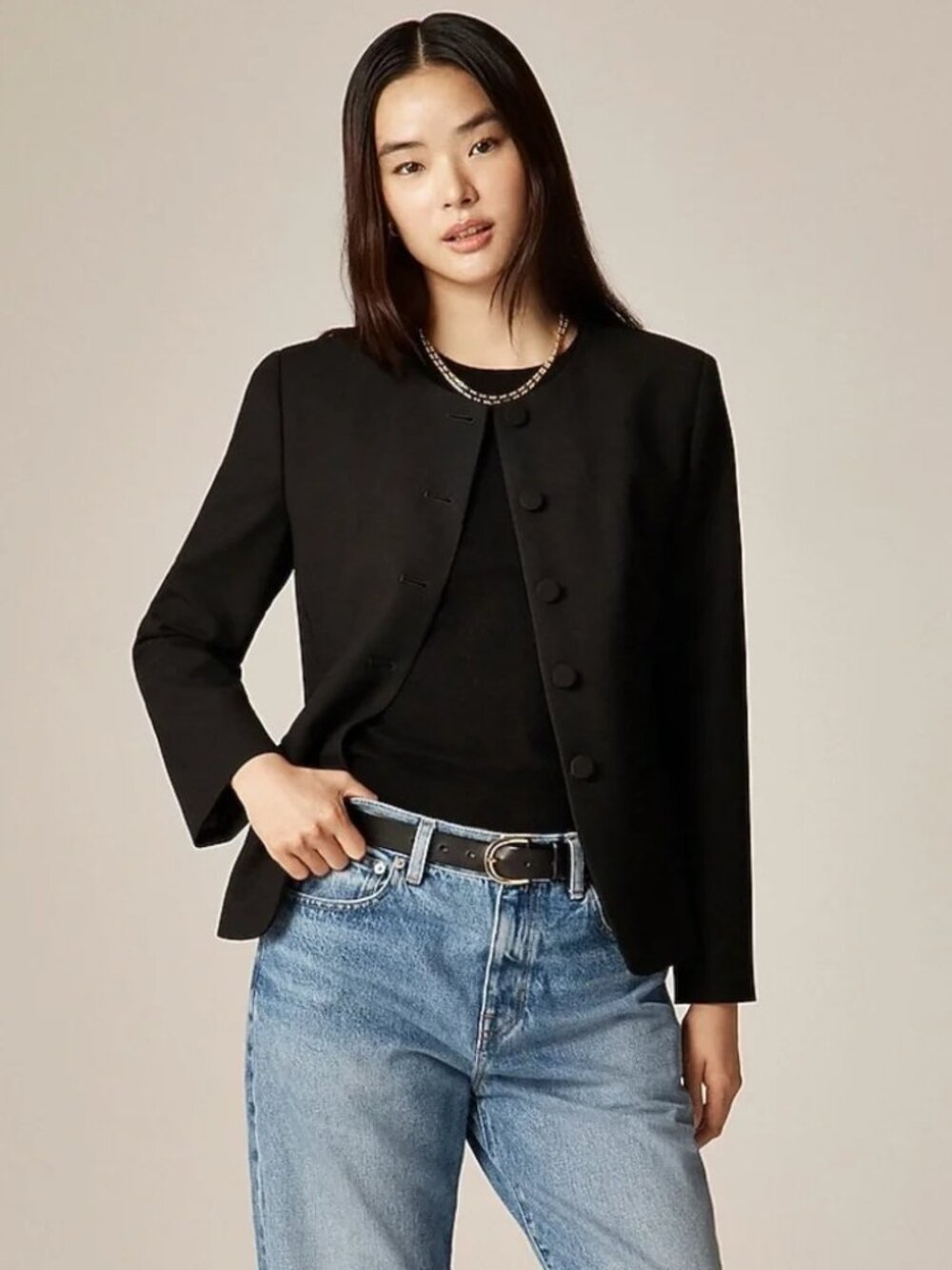J-Crew Cora lady jacket in four-season stretch